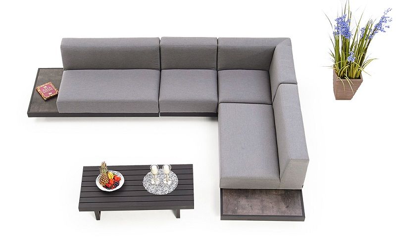 Gartenmöbel Outdoor Lounge Toronto grau - Ansicht 3