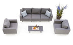 Gartenmöbel Wellington Gartenlounge Set grau - Ansicht 2