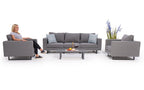Gartenmöbel Wellington Gartenlounge Set grau