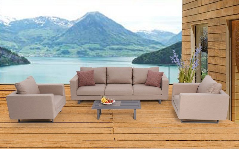 Garten Loungemöbel Wellington sandbraun - Ansicht 2