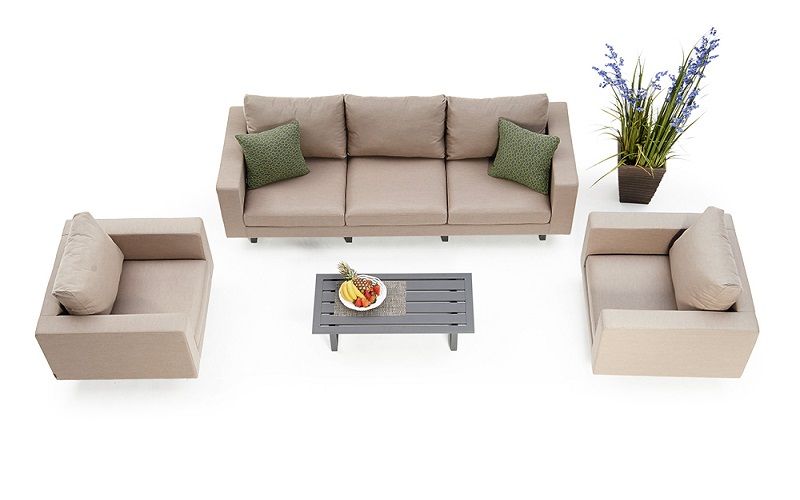 Garten Loungemöbel Wellington sandbraun - Ansicht 3