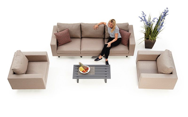 Garten Loungemöbel Wellington sandbraun