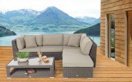 Gartenlounge Stella rundes Rattan