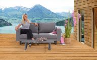 Gartensofa Outdoor Andorra grau