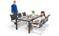 Rattan Gartentisch Leon mit 6 Stühlen