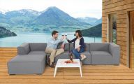 Sunbrella fabric Gartenmöbel Eline grau