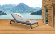 Liegestuhl Brooks grau