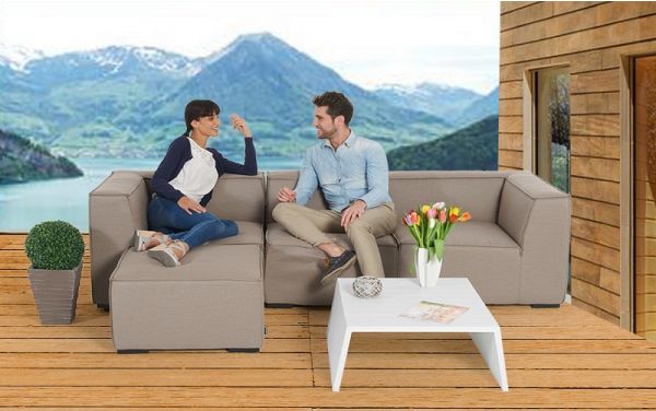 Adriane Outdoor Lounge sandbraun