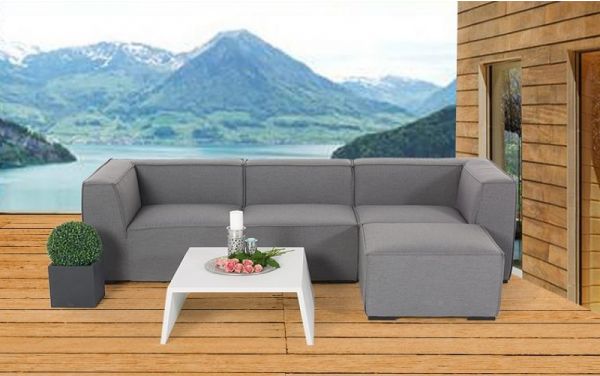 Adriane Outdoor Stoff Lounge grau