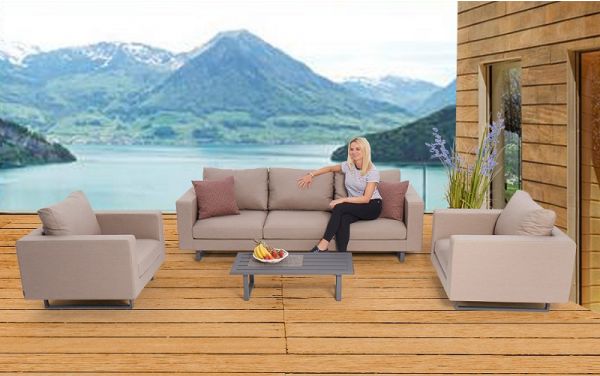 Garten Loungemöbel Wellington sandbraun